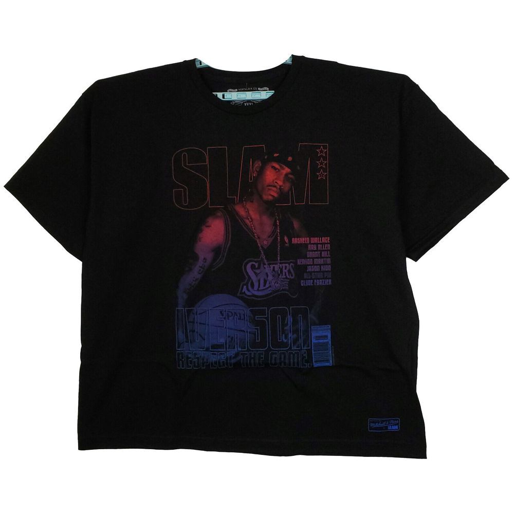 SLAM Allen Iverson 76ers Mitchell & Ness NBA XL XLarge Shirt Gradient Art NWT